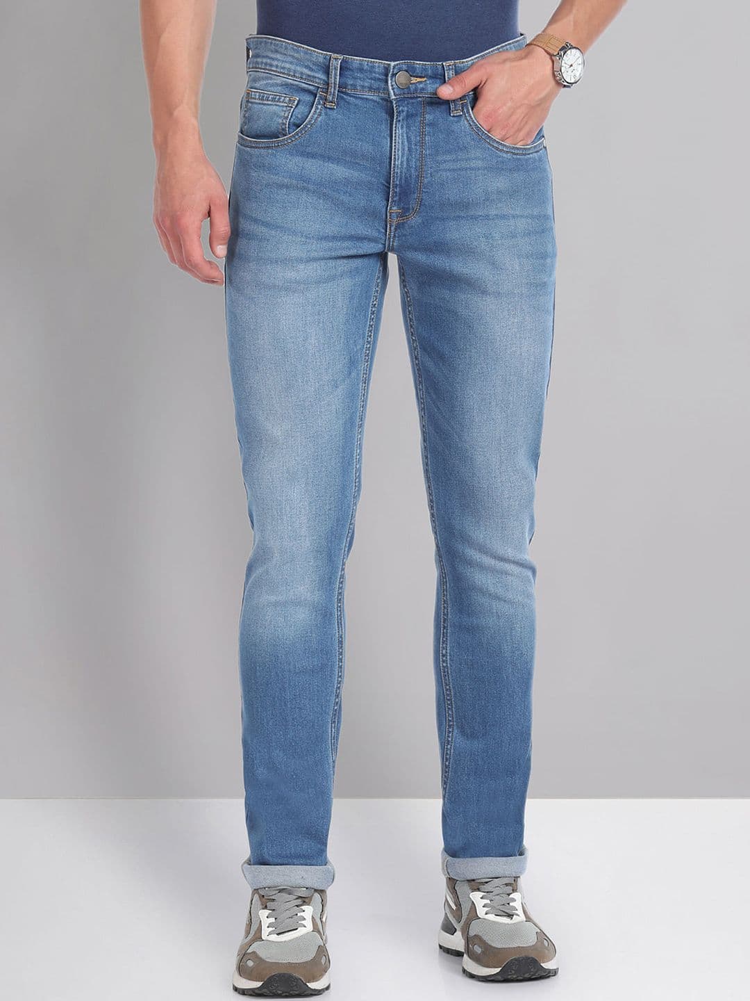 AD By Arvind Mid Rise Skinny Fit Jeans - view 1