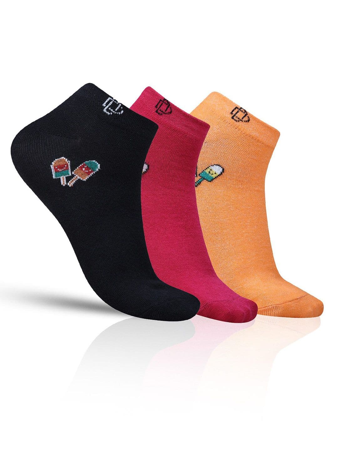 Dollar Socks Men Pack Of 3 Patterned Cotton Ankle-Length Socks - view 1