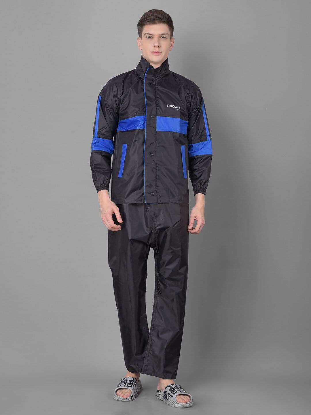 Dollar Colourblocked Hooded Rain Jacket