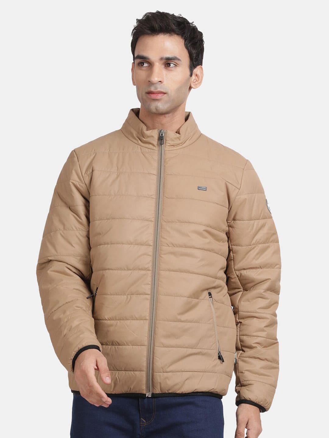 t-base Mock Collar Insulator Puffer Jacket - view 1