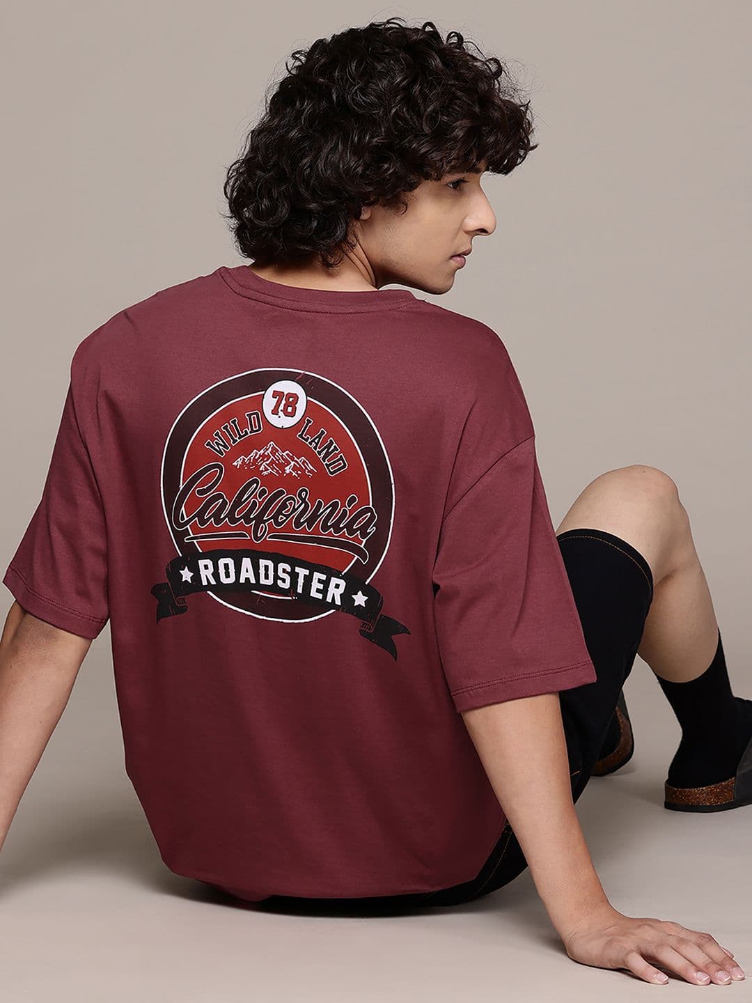 The Roadster Lifestyle Co. Men Printed Relaxed Fit Pure Cotton T-shirt - view 1