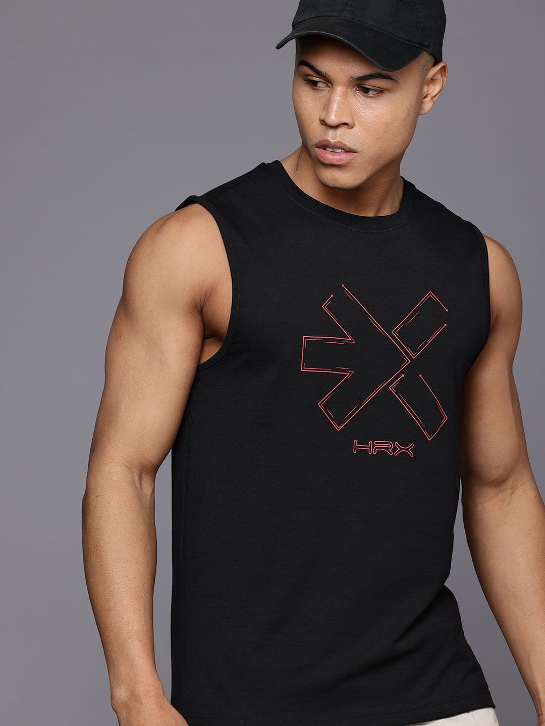 HRX by Hrithik Roshan Brand Logo Print Lifestyle T-shirt - view 1