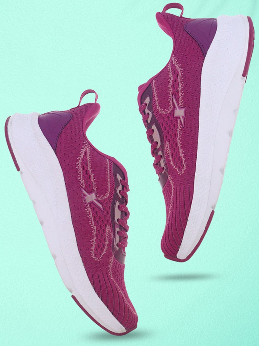Sparx Women Textured Lace-Ups Running Shoes - view 1