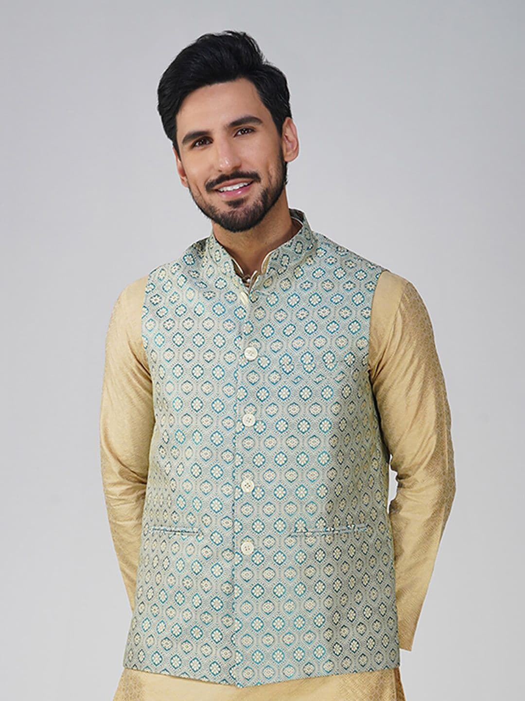 Vastraa Fusion Embroidered Nehru Jacket - view 1