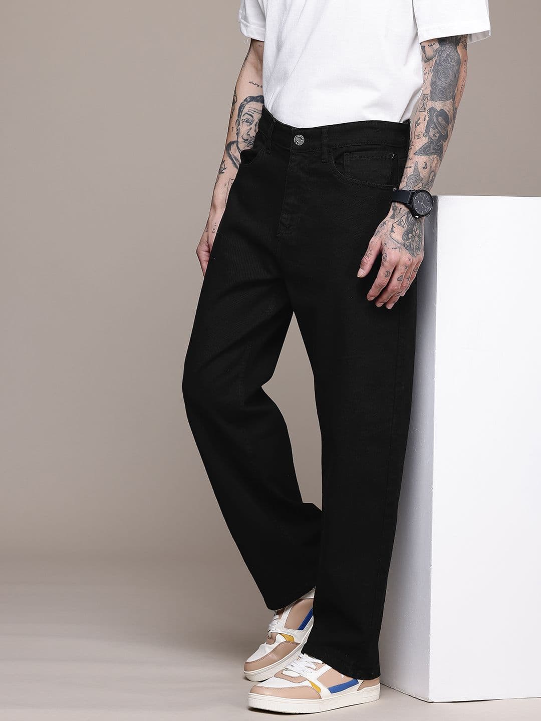 WROGN Men Loose Fit Stretchable Jeans - view 1