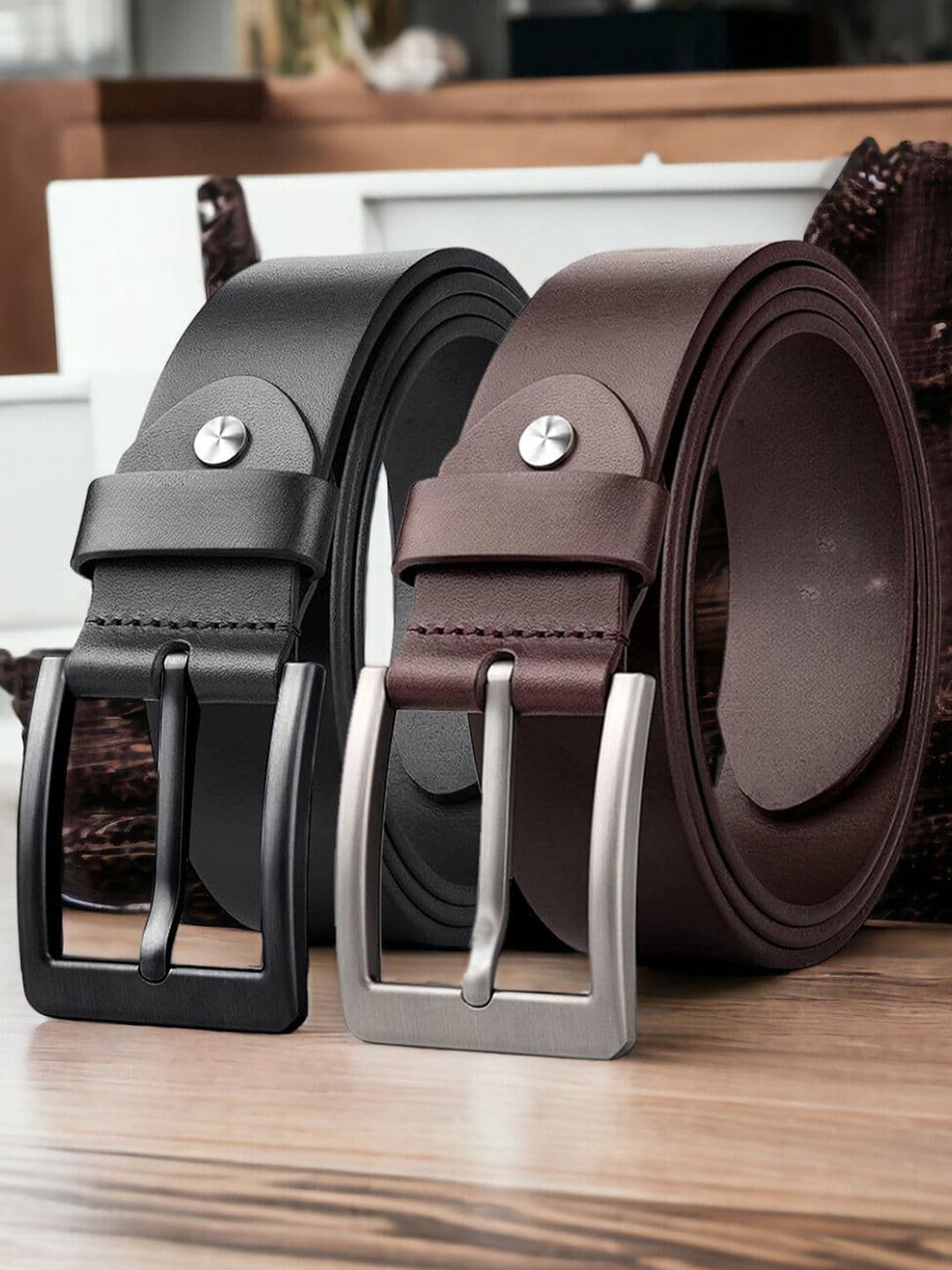 Roadster Pack Of 2 Formal Leather Belts - view 1