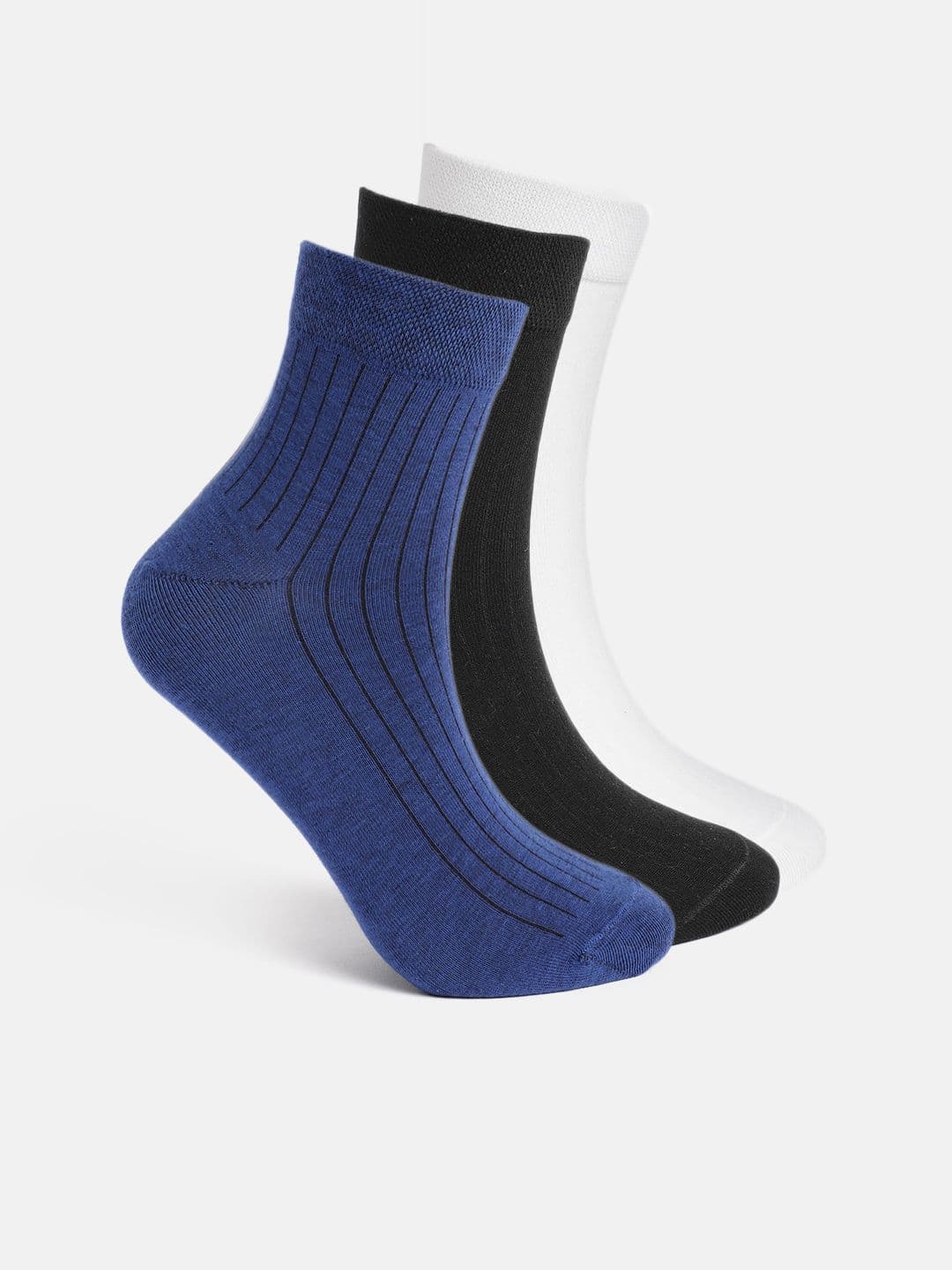 Mast & Harbour Men Pack of 3 Striped Above Ankle Length Socks - view 1