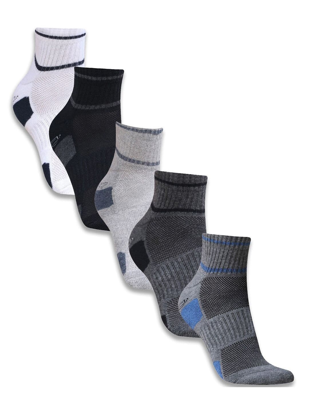 Dollar Socks Men Pack Of 5 Patterned Cotton Ankle-Length Socks - view 1