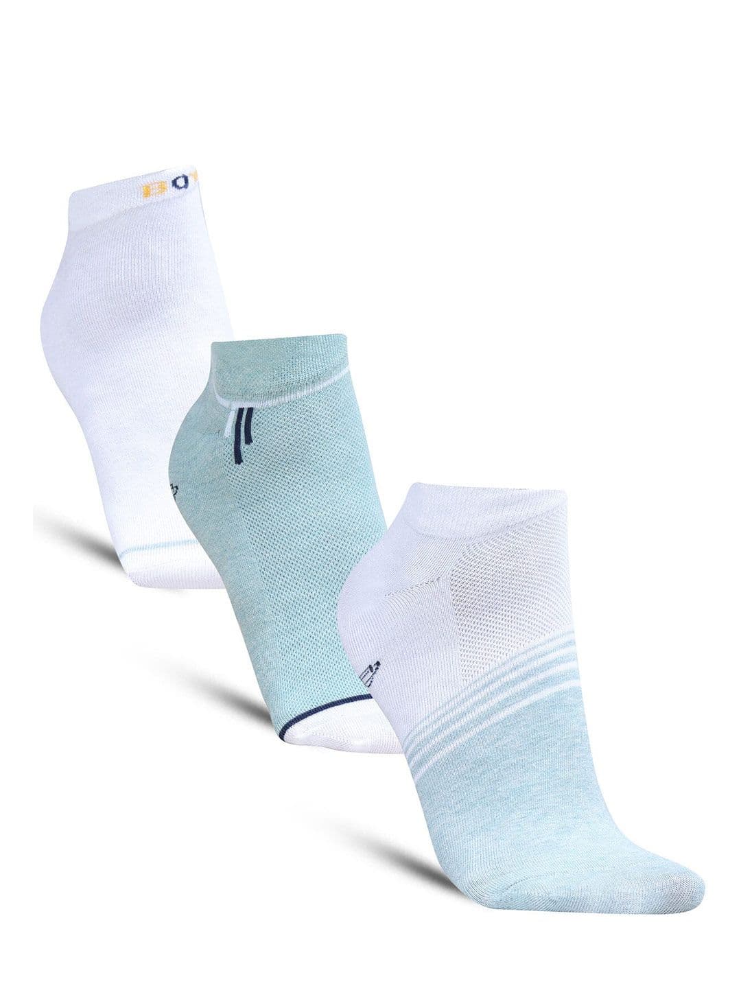 Dollar Socks Men Pack Of 3 Colourblocked Cotton Ankle Length Socks - view 1