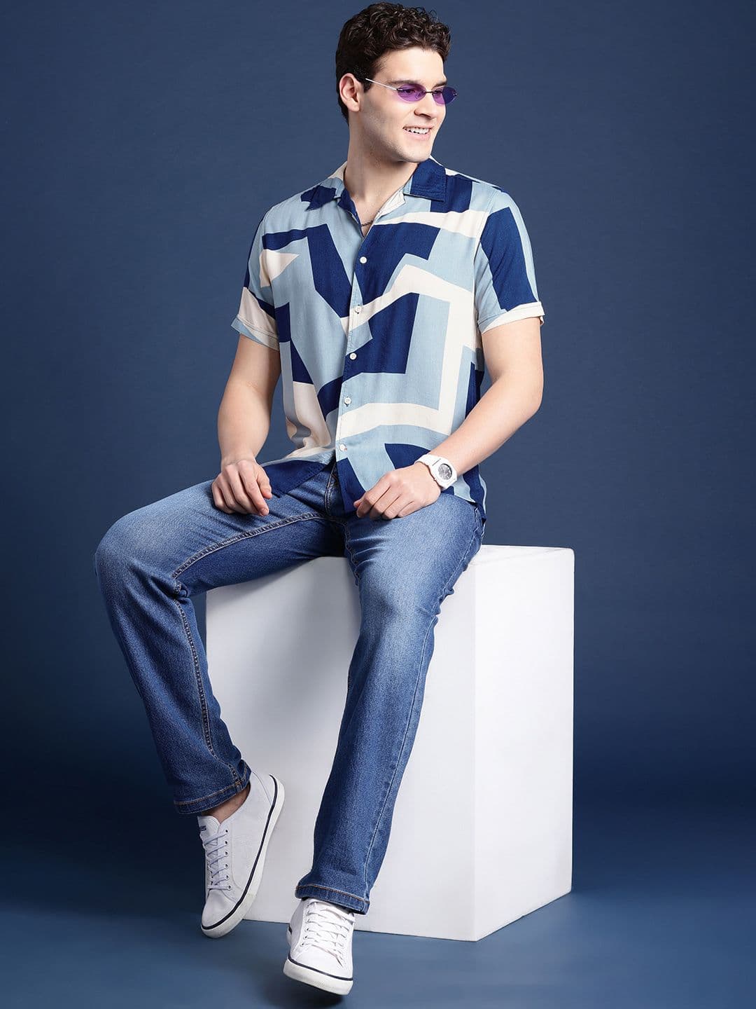 Mast & Harbour Men Slim Fit Printed Casual Shirt - view 1