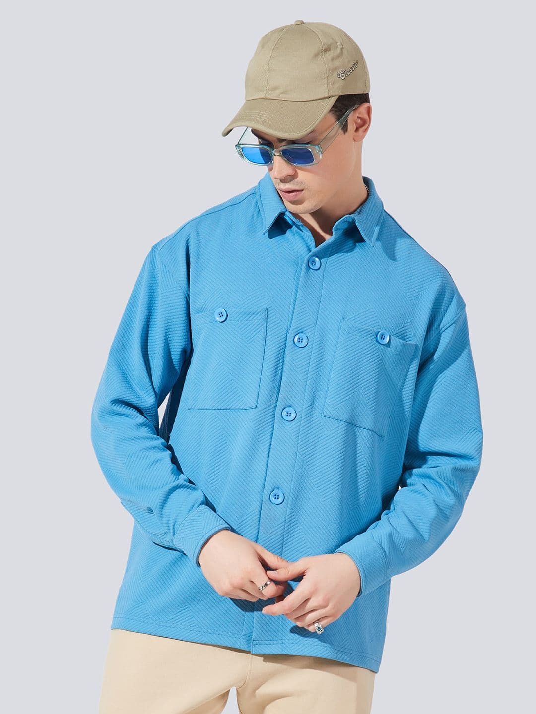 Maniac Textured Fleece Tailored Shacket - view 1