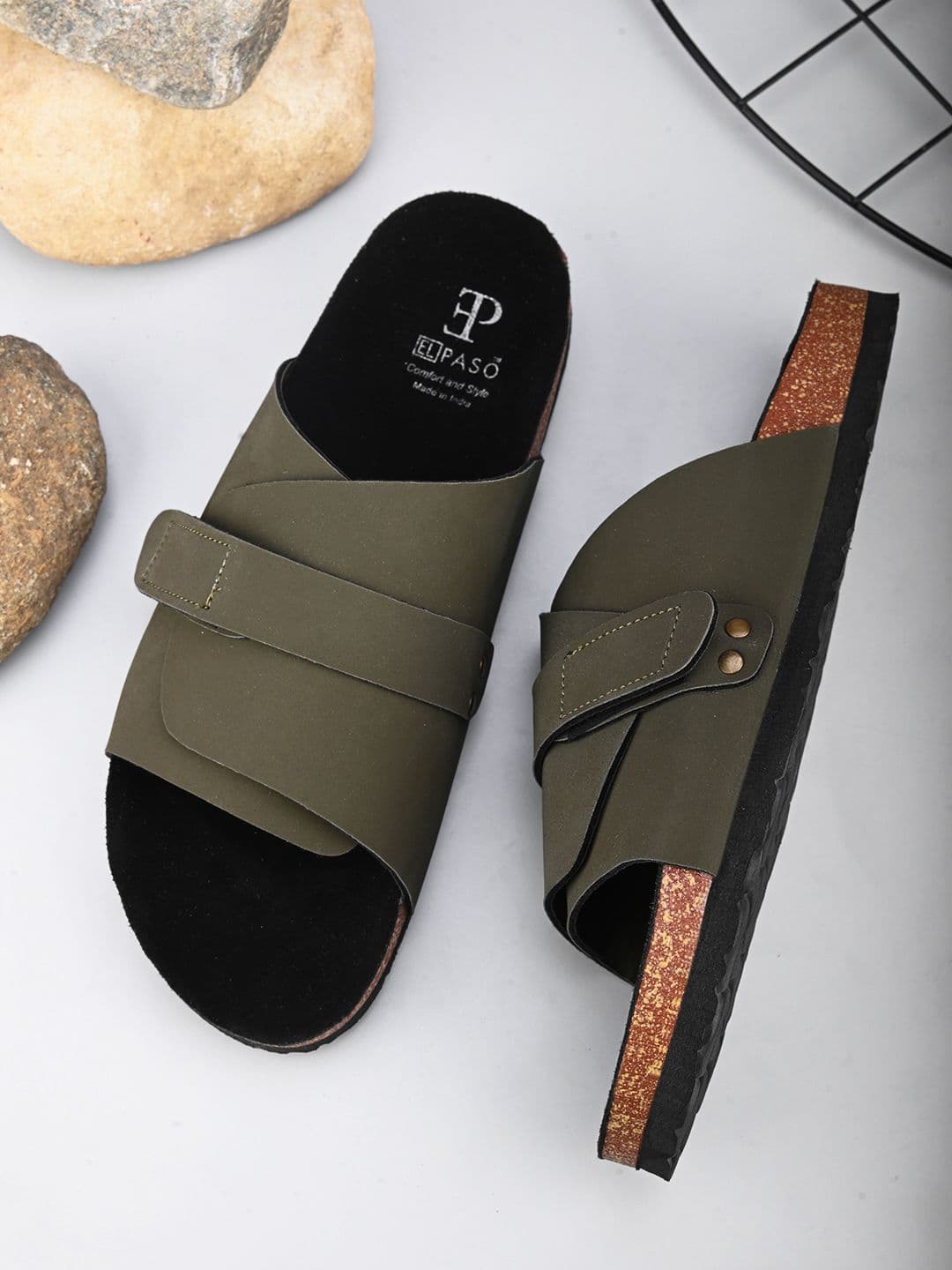 El Paso Men Slip-On Comfort Sandals - view 1