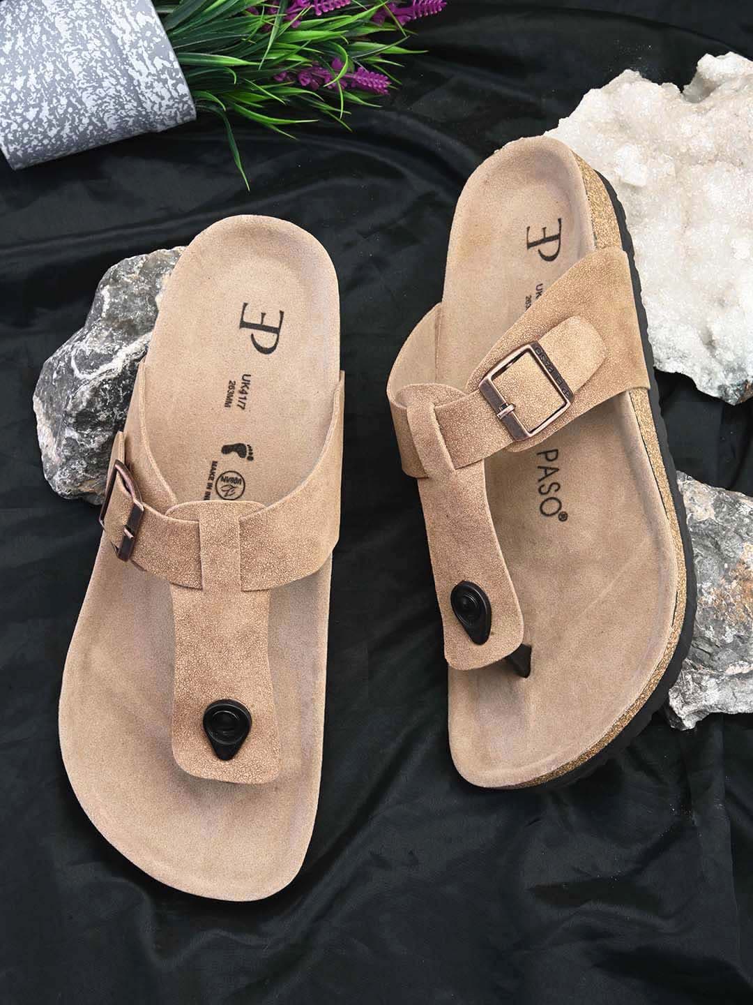 El Paso Men Comfort Sandals With Buckle - view 1