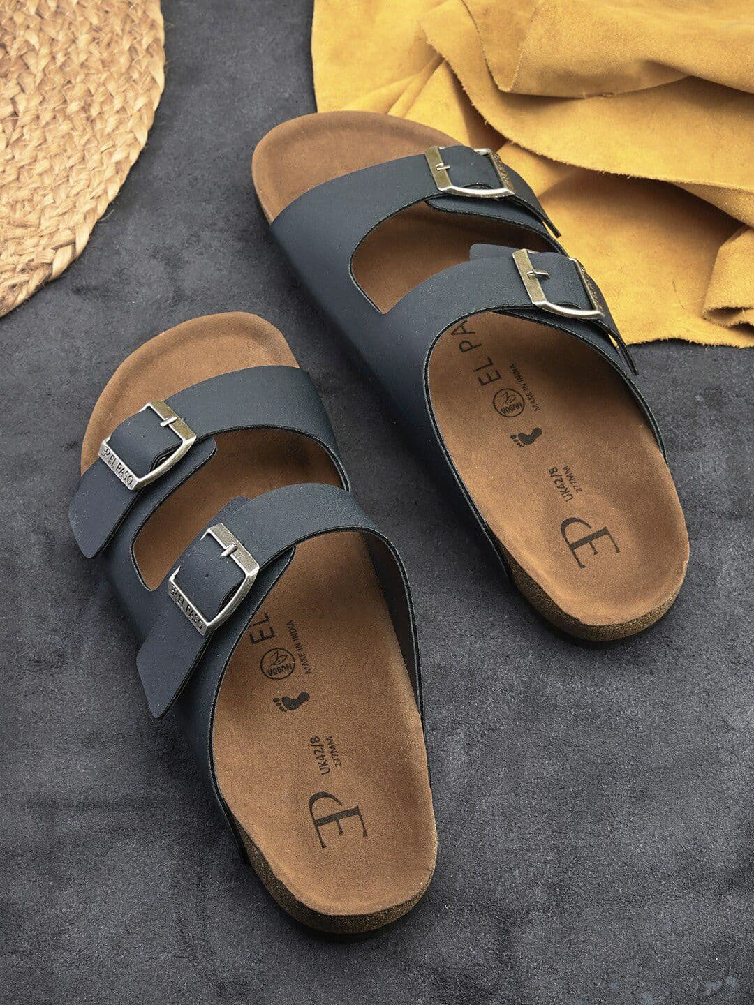 El Paso Men Comfort Sandals With Buckle - view 1