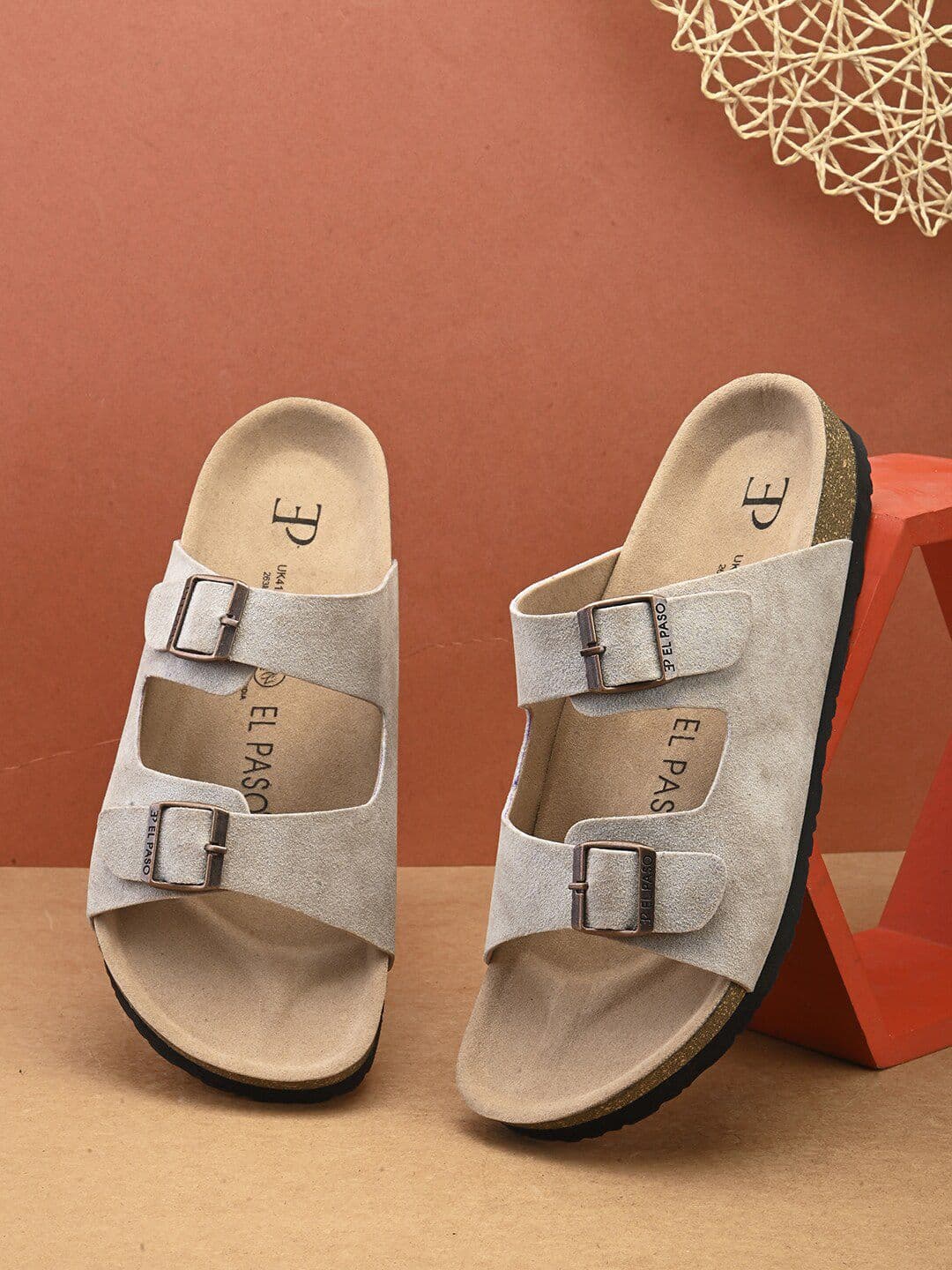 El Paso Men Comfort Sandals With Buckle - view 1
