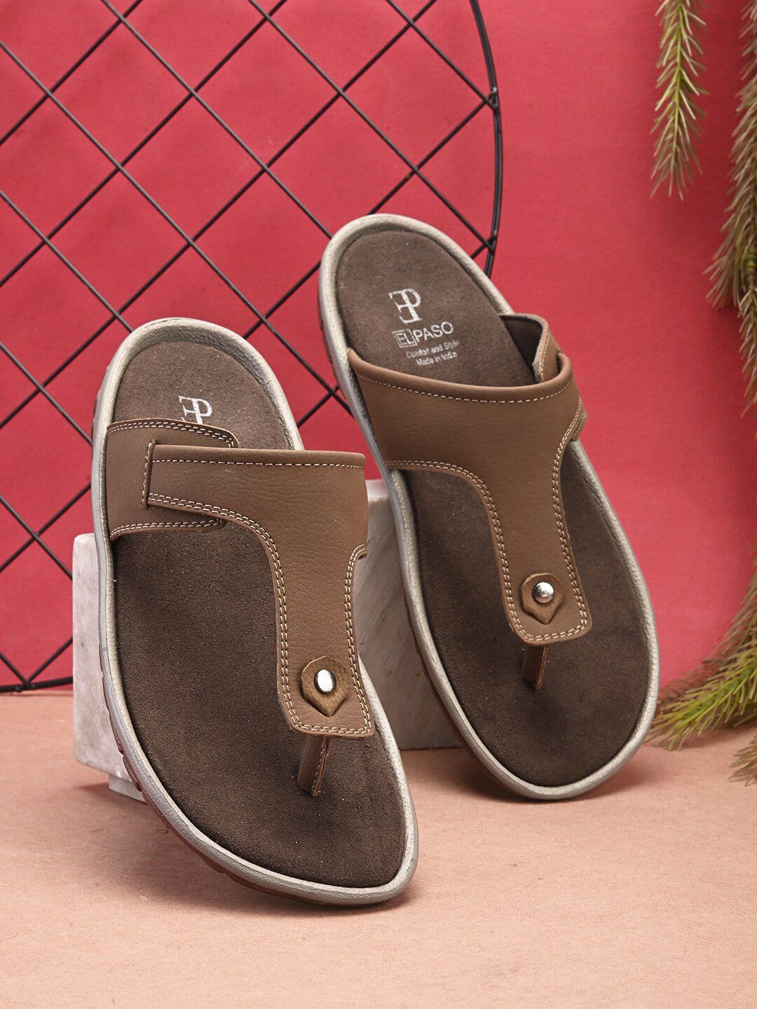 El Paso Men Slip-On Comfort Sandals - view 1