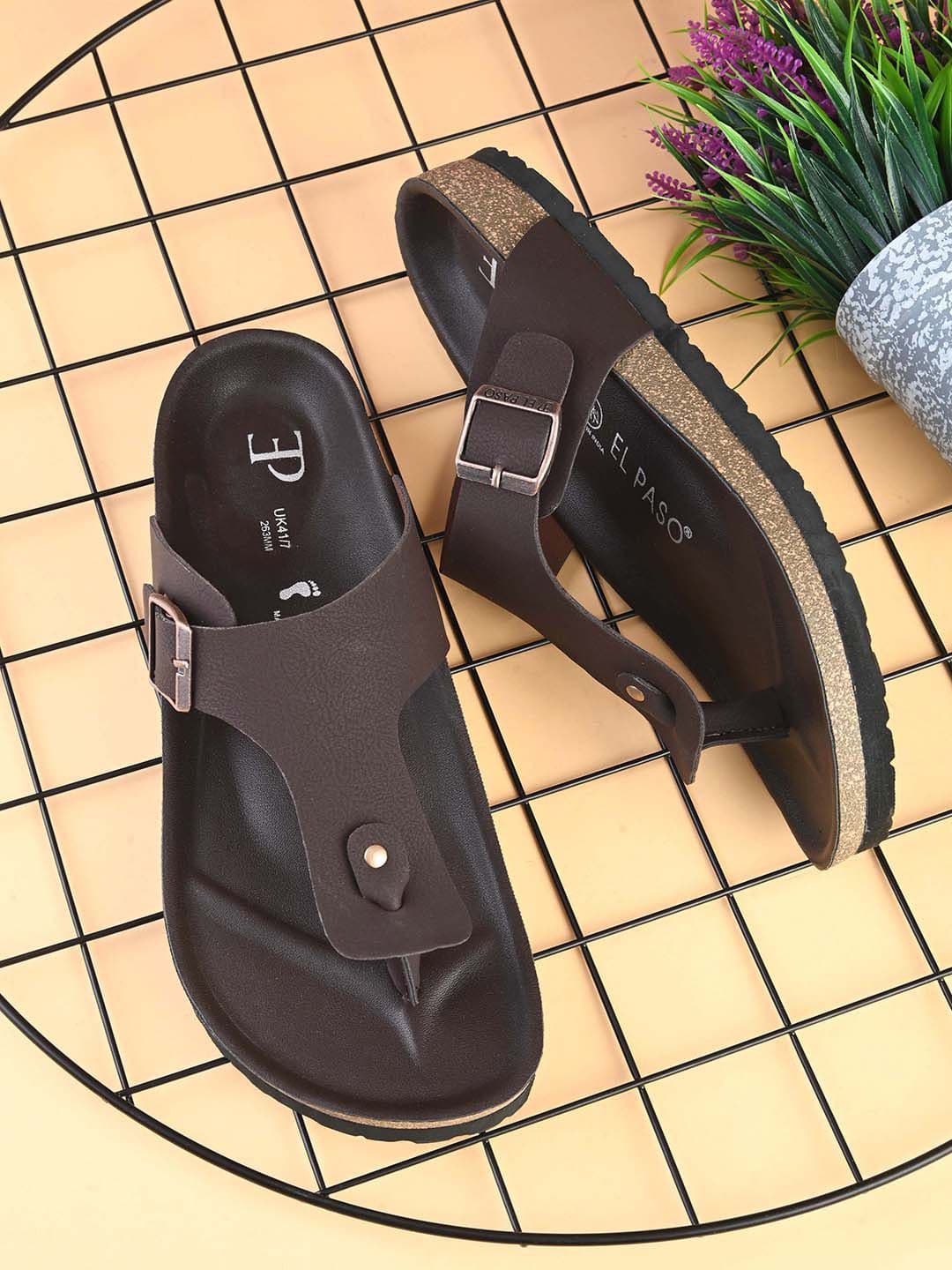 El Paso Men Open Toe Thong Flip-Flops - view 1