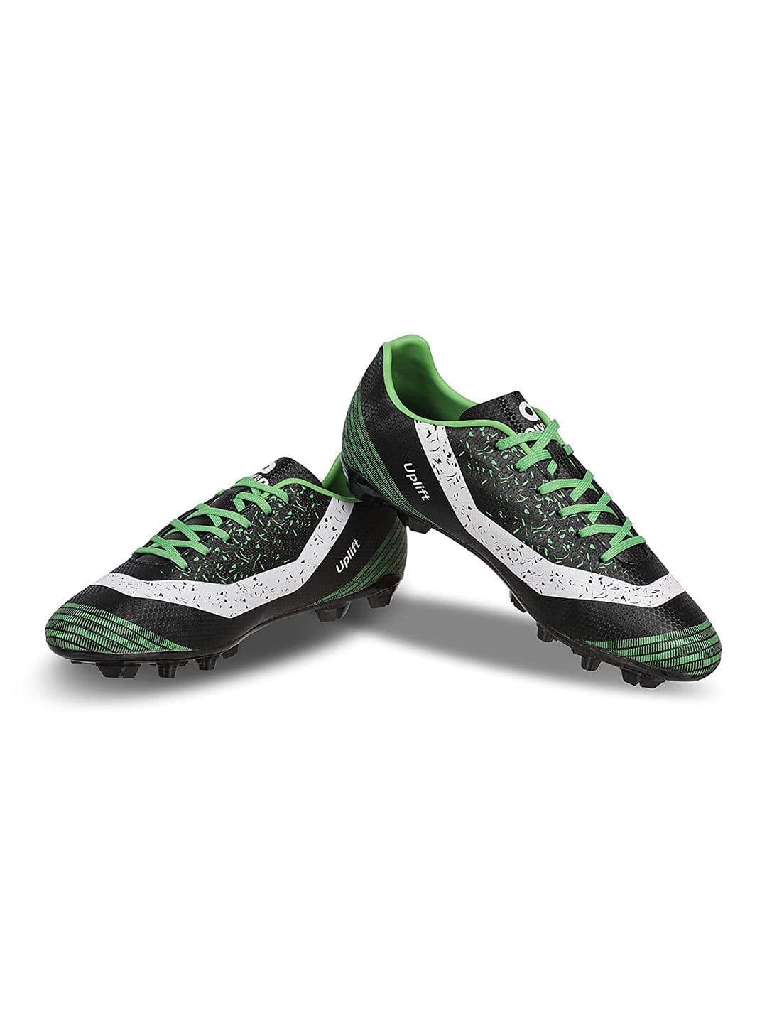 Aivin Men Black & Green Uplift Football Shoes - view 1