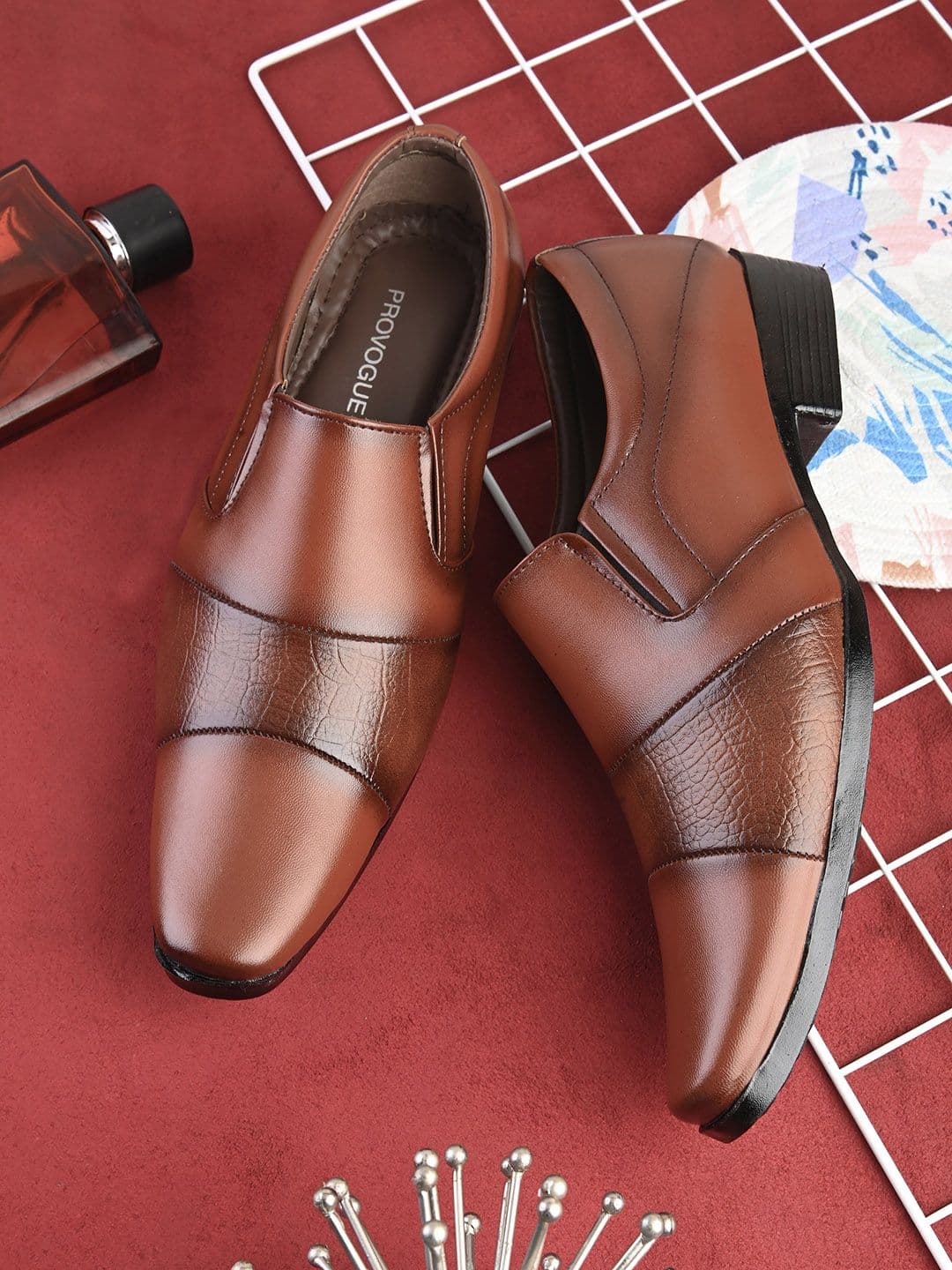 Provogue Men Textured Slip-On Shoes - view 1