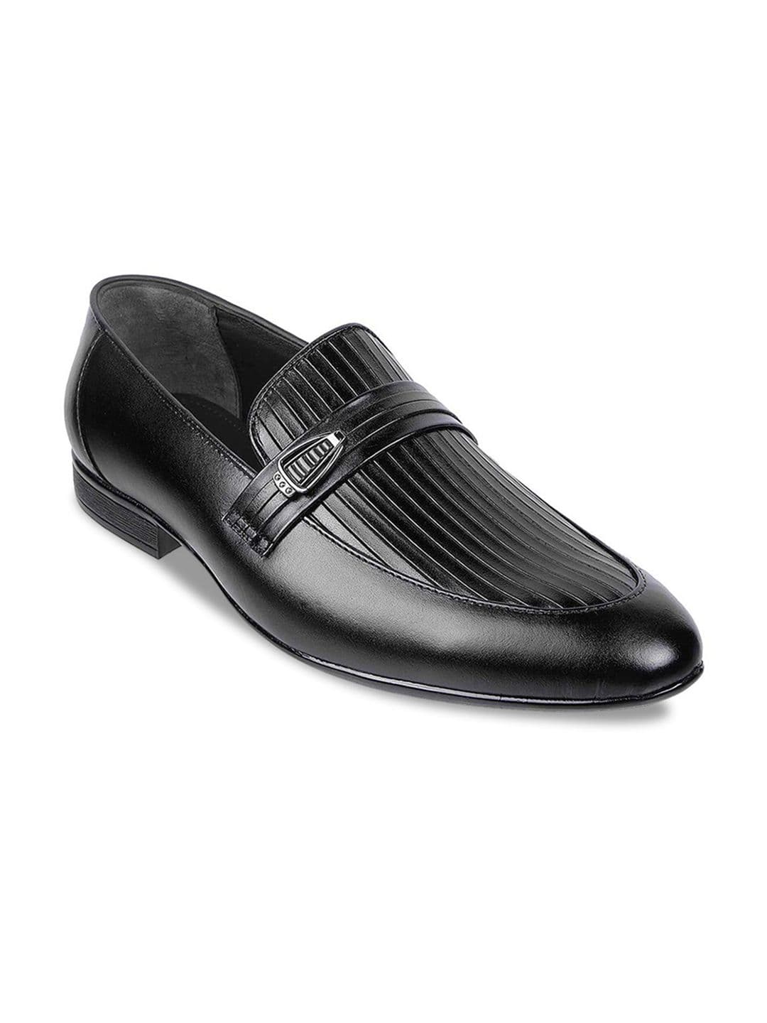 Metro Men Textured Leather Slip-On Loafers - view 1
