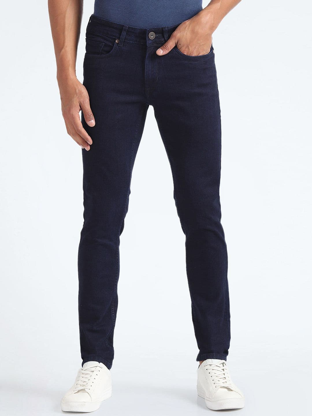 Flying Machine Men Skinny Fit Mid Rise Clean Look Stretchable Jeans - view 1