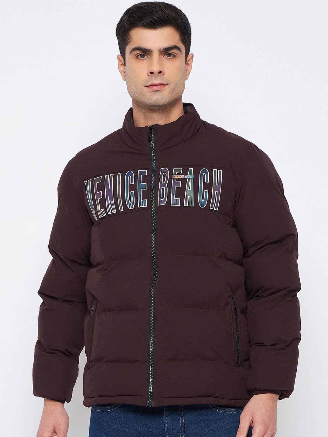 Duke Typography Printed Padded Jacket - view 1