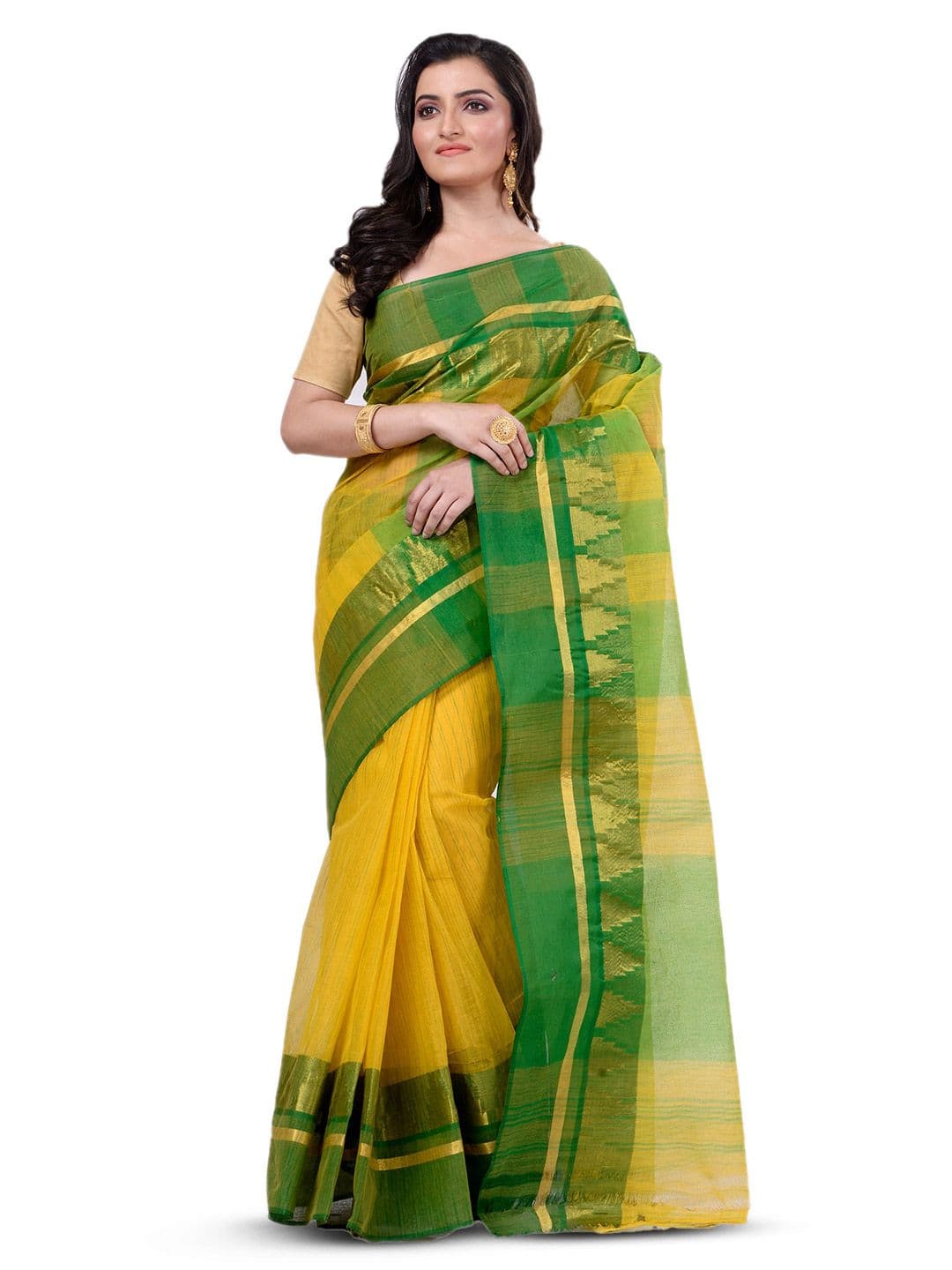 Ruuprekha Pure Cotton Taant Saree - view 1