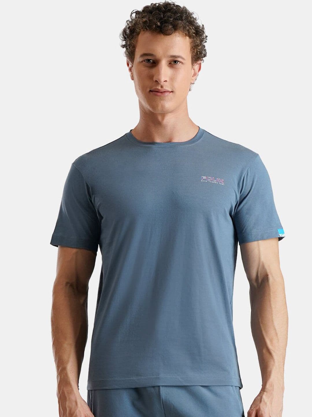 FCUK Typography Printed Pure Cotton Antimicrobial Lounge T-Shirt - view 1