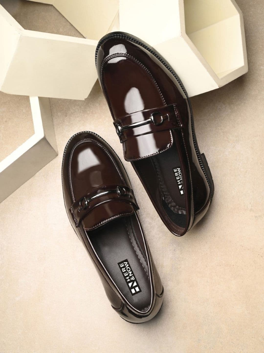 HERE&NOW Men Buckle Detailed Formal Loafers - view 1