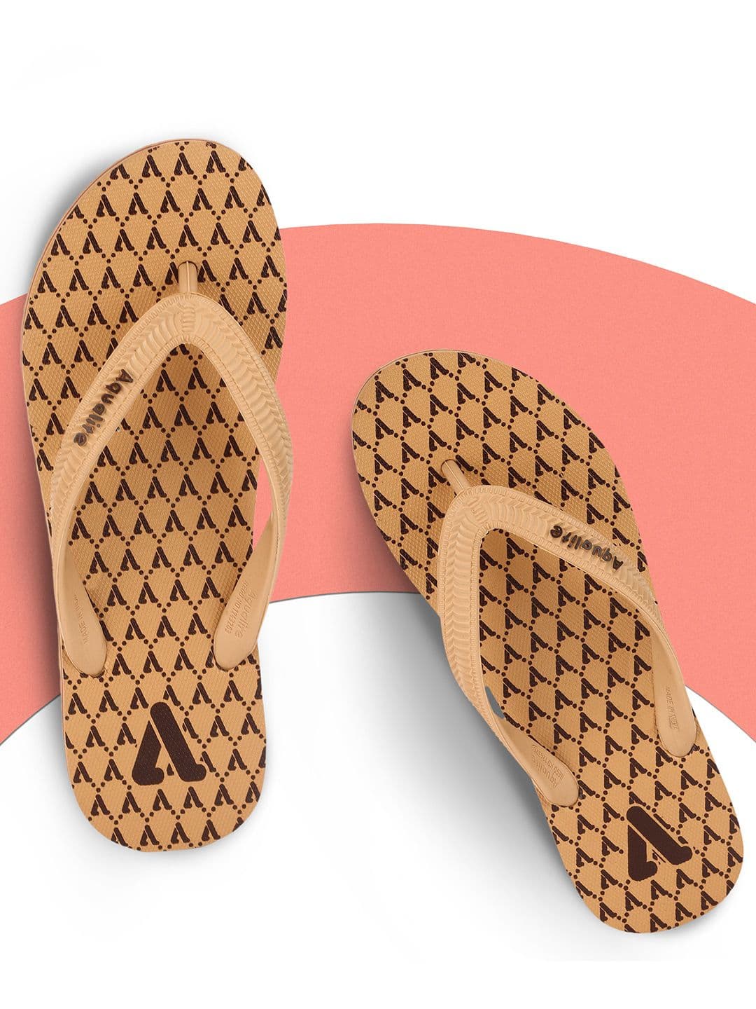 Aqualite Men Printed Rubber Thong Flip-Flops - view 1