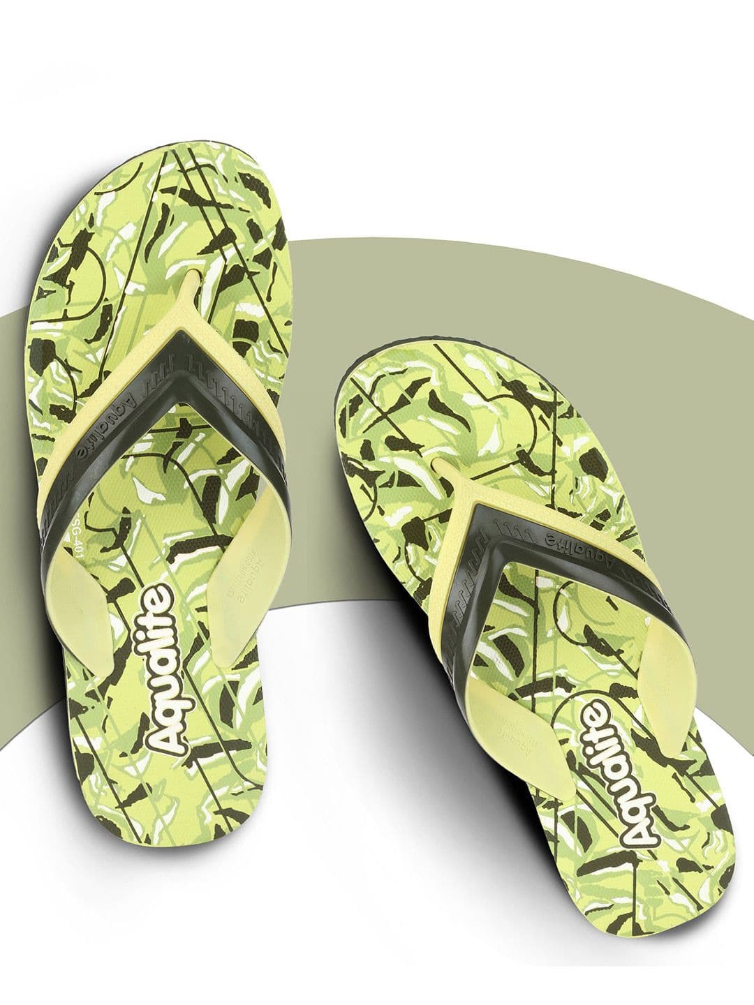 Aqualite Men Printed Thong Flip-Flops - view 1