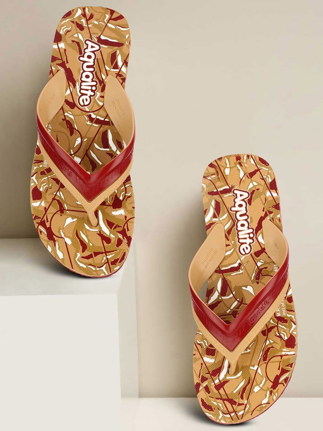 Aqualite Men Printed Thong Flip-Flops - view 1