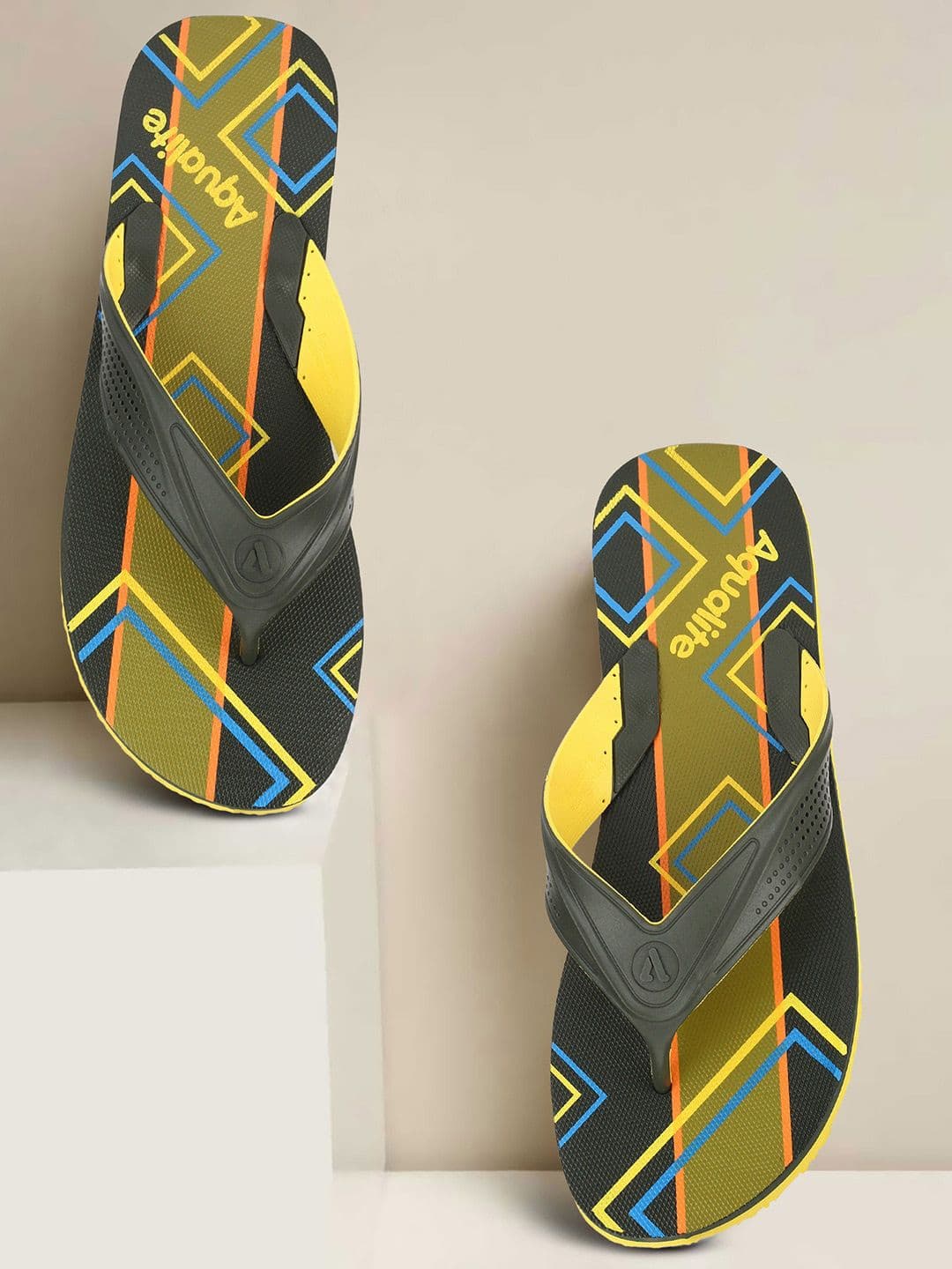 Aqualite Men Printed Thong Flip-Flops - view 1