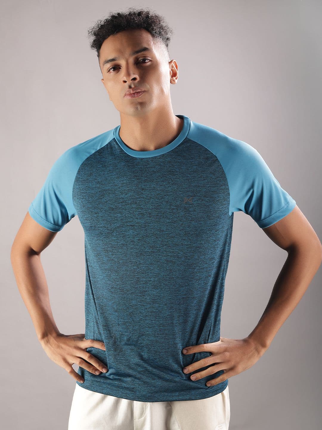 Force NXT Men Microfiber Anti Viral Anti Odour Cool Round Neck Sports Printed T-Shirt - view 1