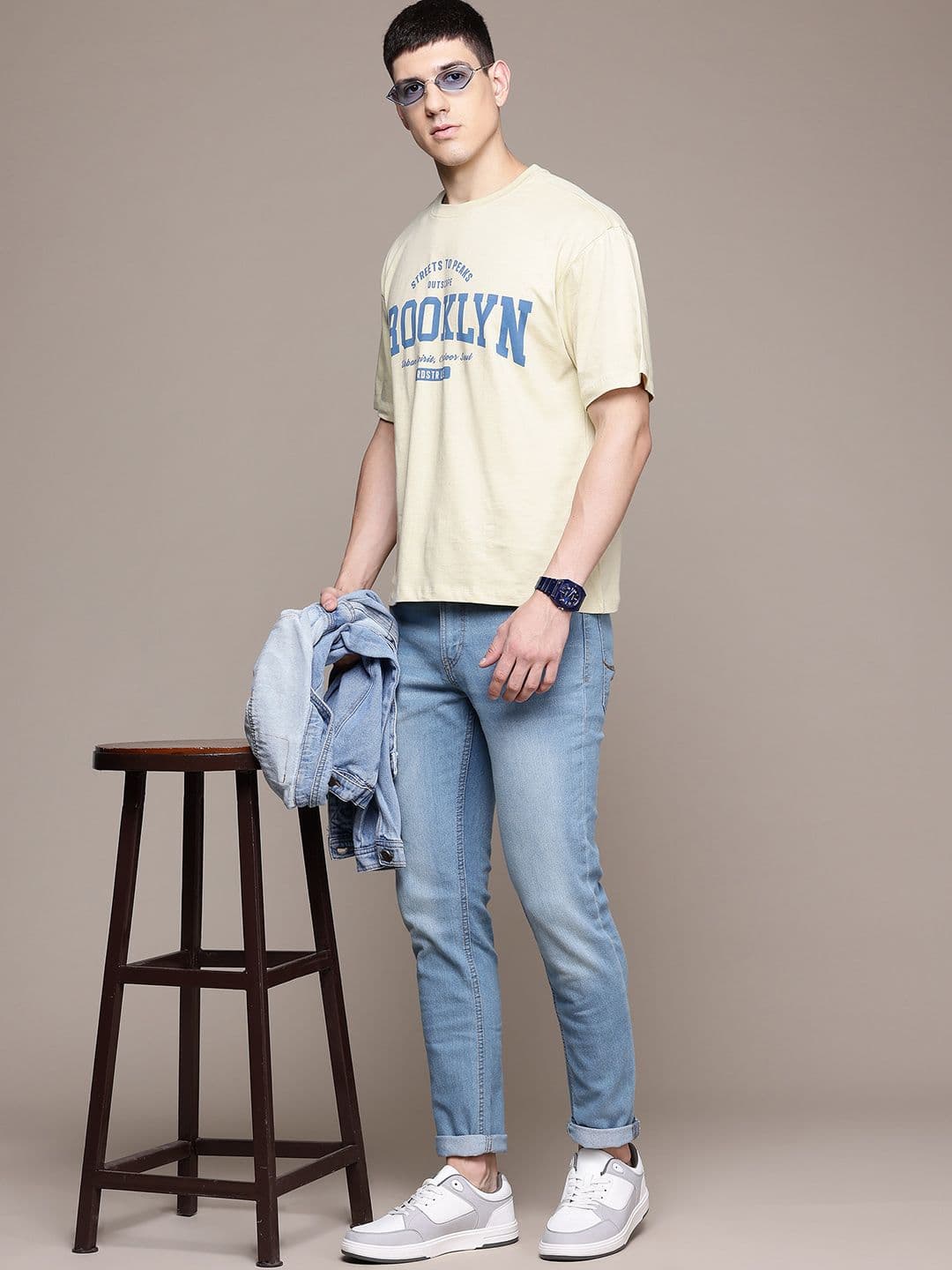 The Roadster Lifestyle Co. Men Light Fade Tapered Fit Jeans - view 1
