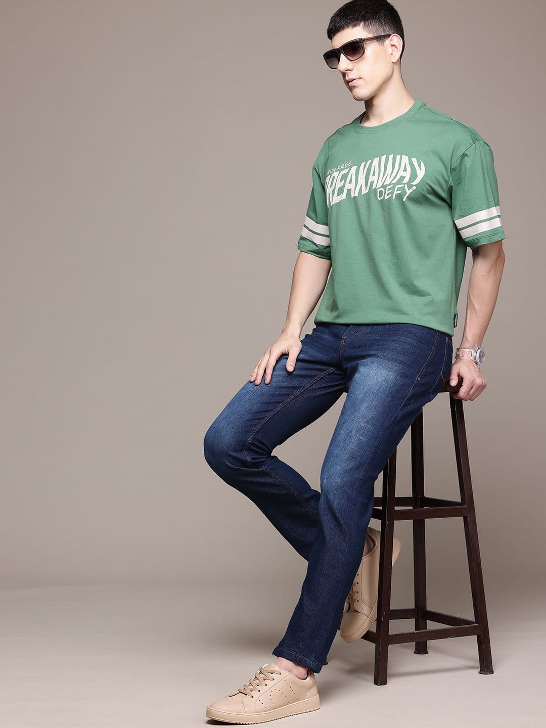 The Roadster Lifestyle Co. Men Light Fade Slim Fit Jeans - view 1
