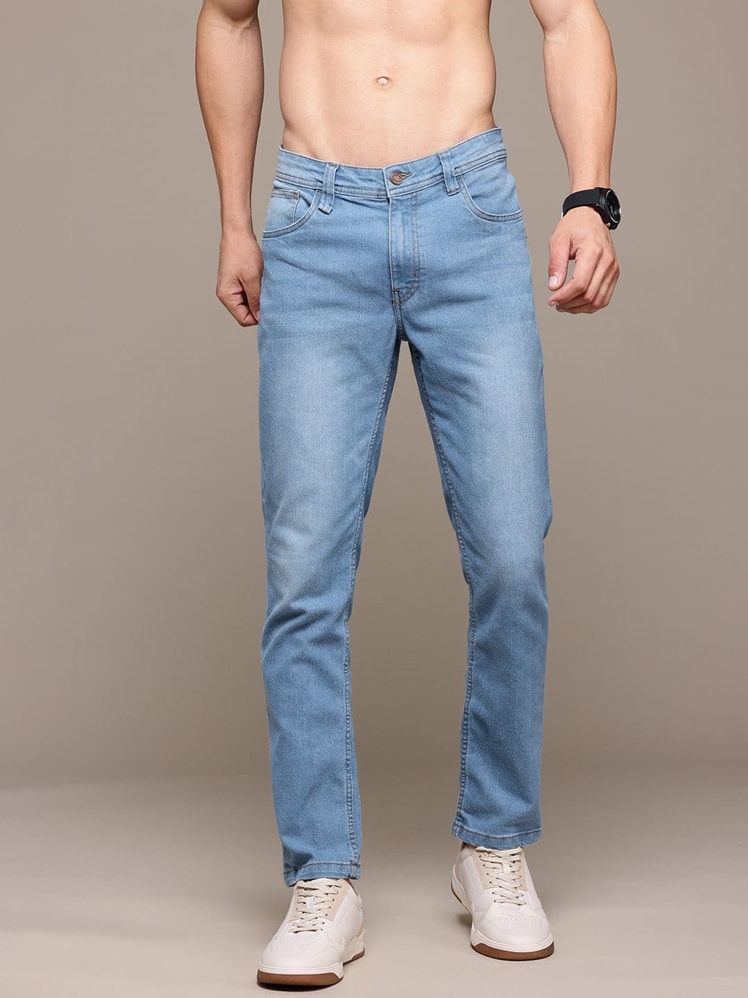 The Roadster Lifestyle Co. Men Slim Fit Light Fade Stretchable Jeans - view 1