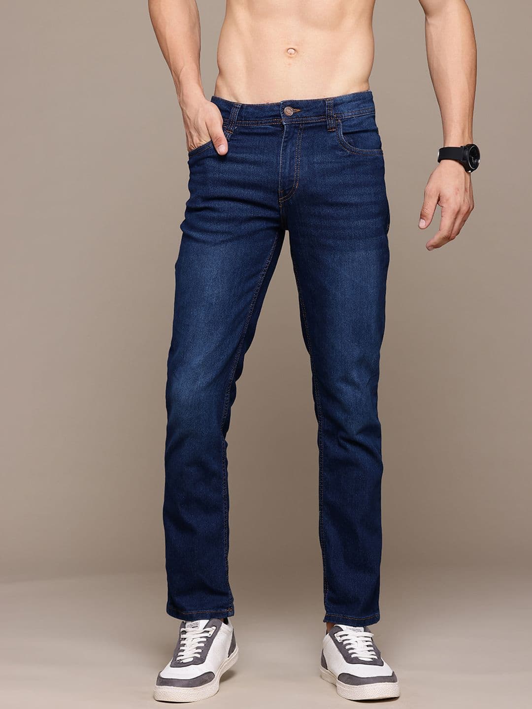 The Roadster Lifestyle Co. Men Slim Fit Light Fade Jeans - view 1