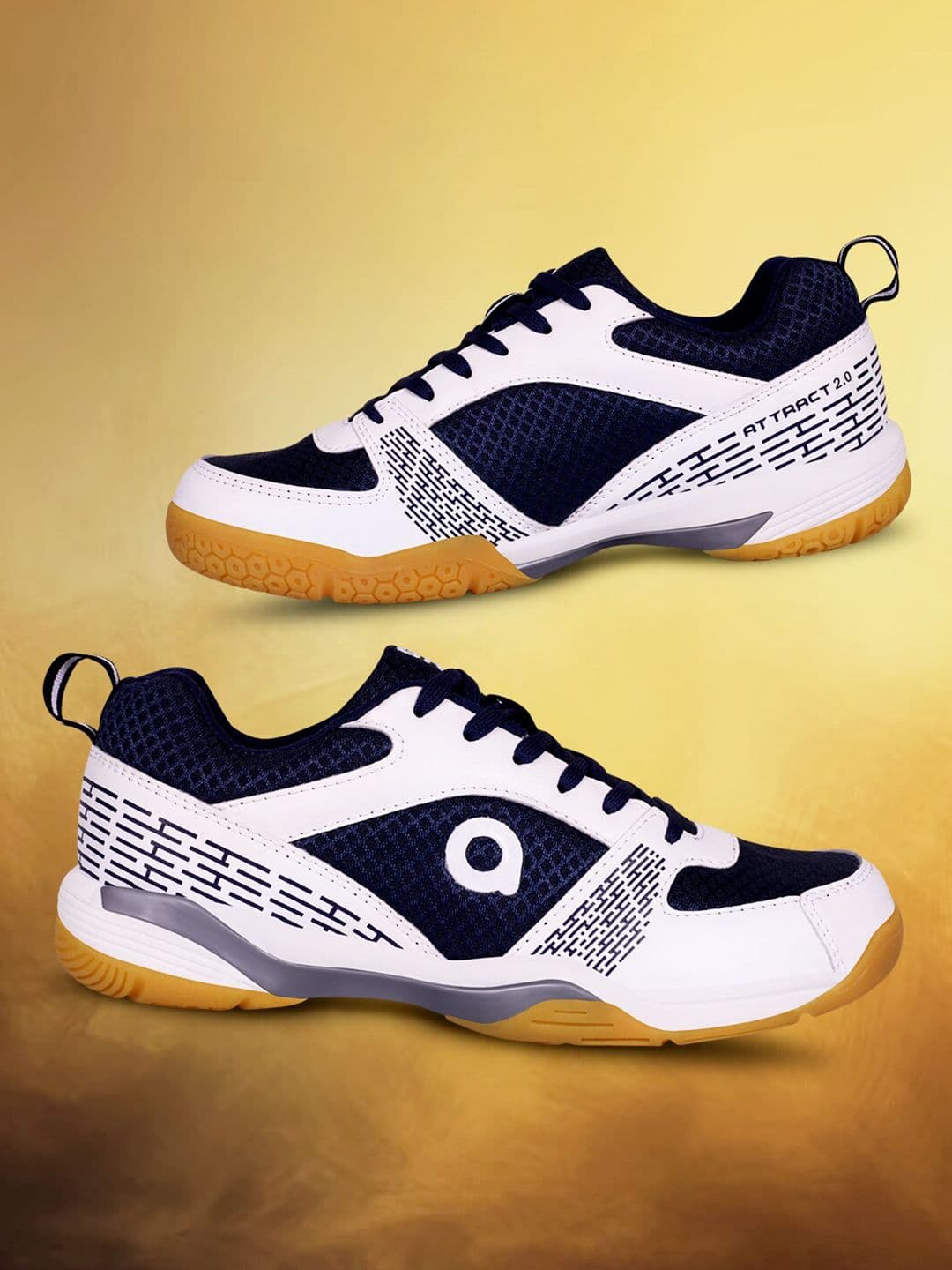 Aivin Men Attract 2.0 Badminton Shoes White & Blue - view 1