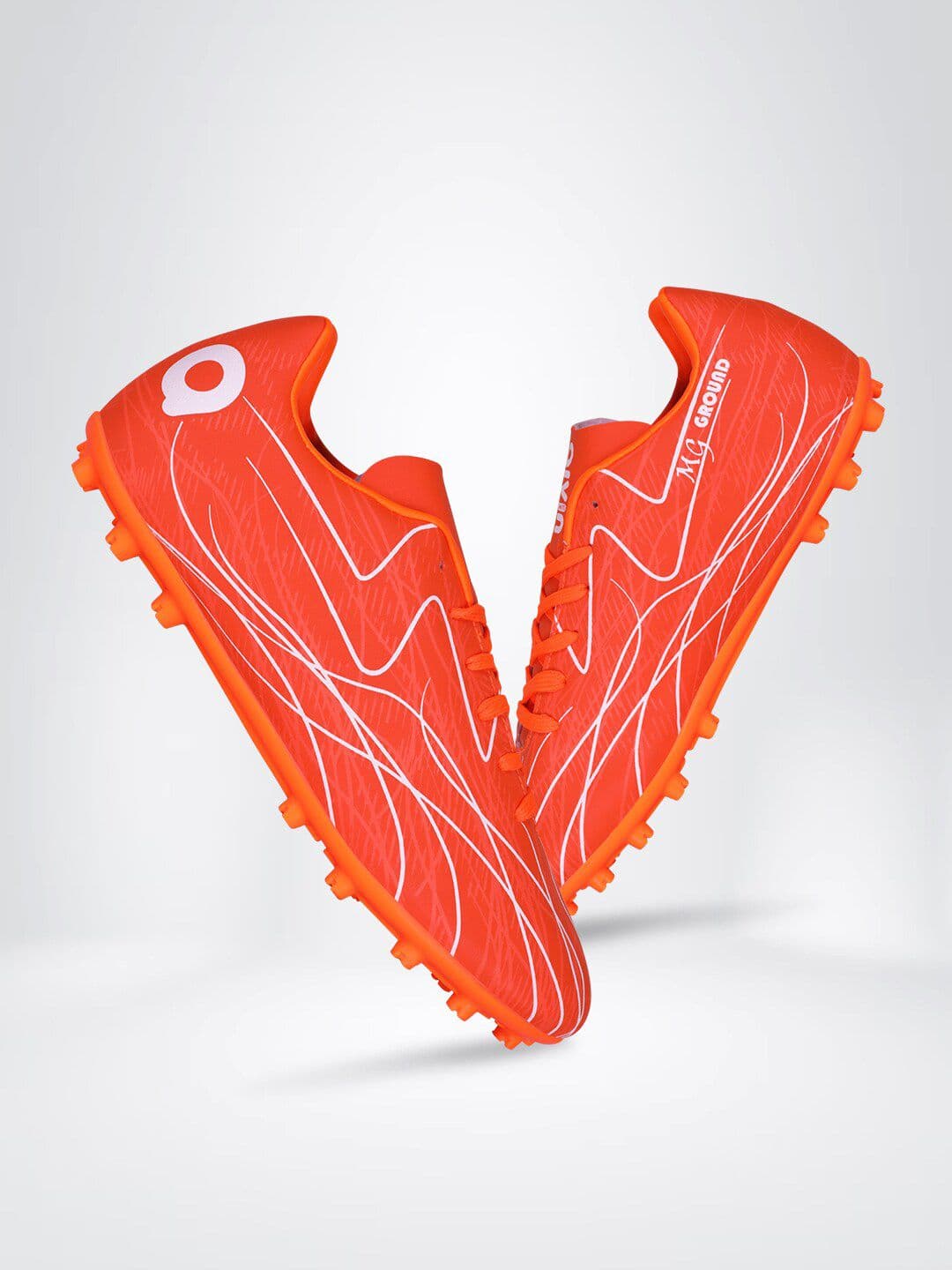 Aivin Men Orange Trend MG Football Shoes - view 1