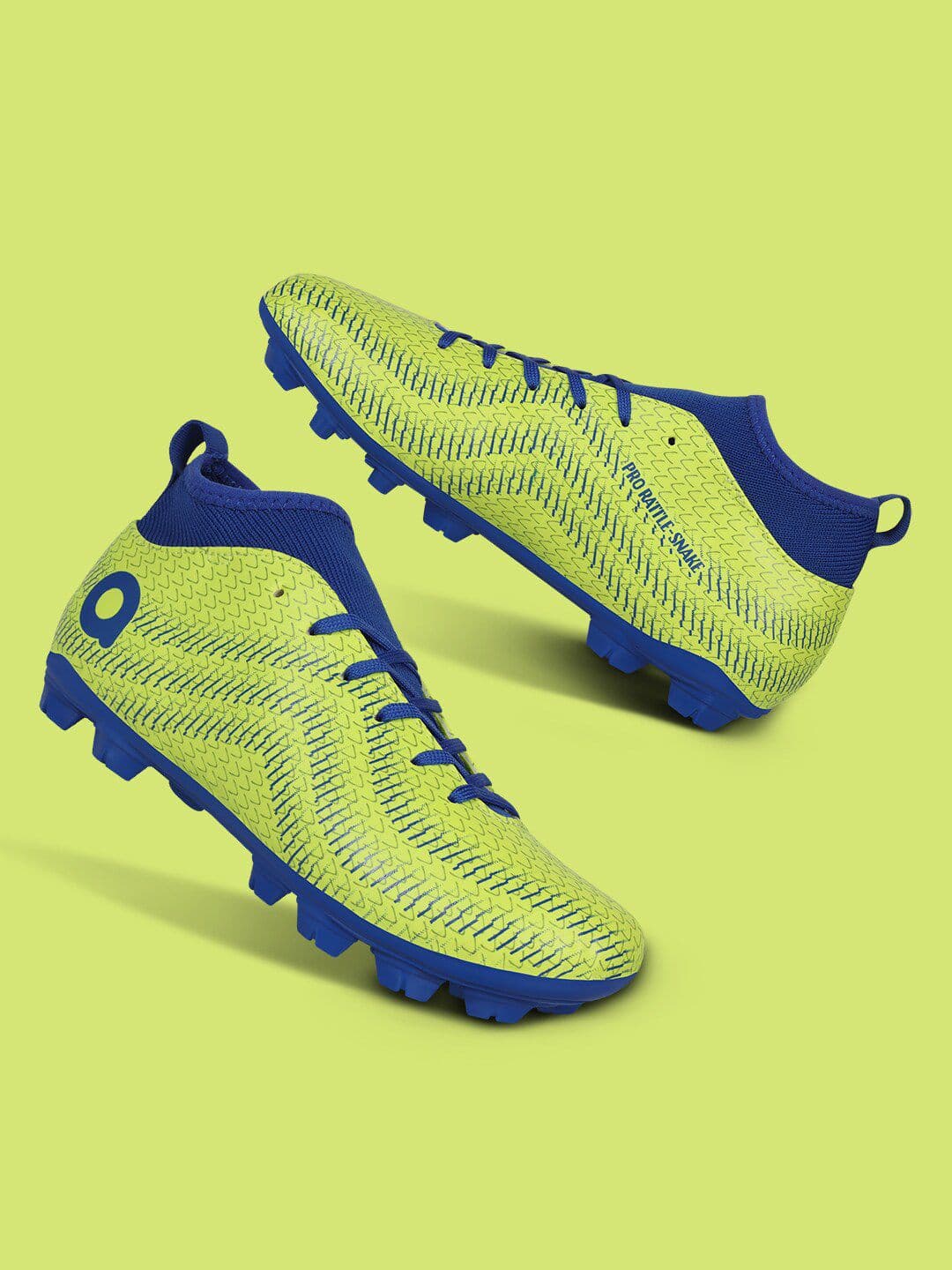 Aivin Sulphur Green Rattle Snake Pro Football Shoes - view 1