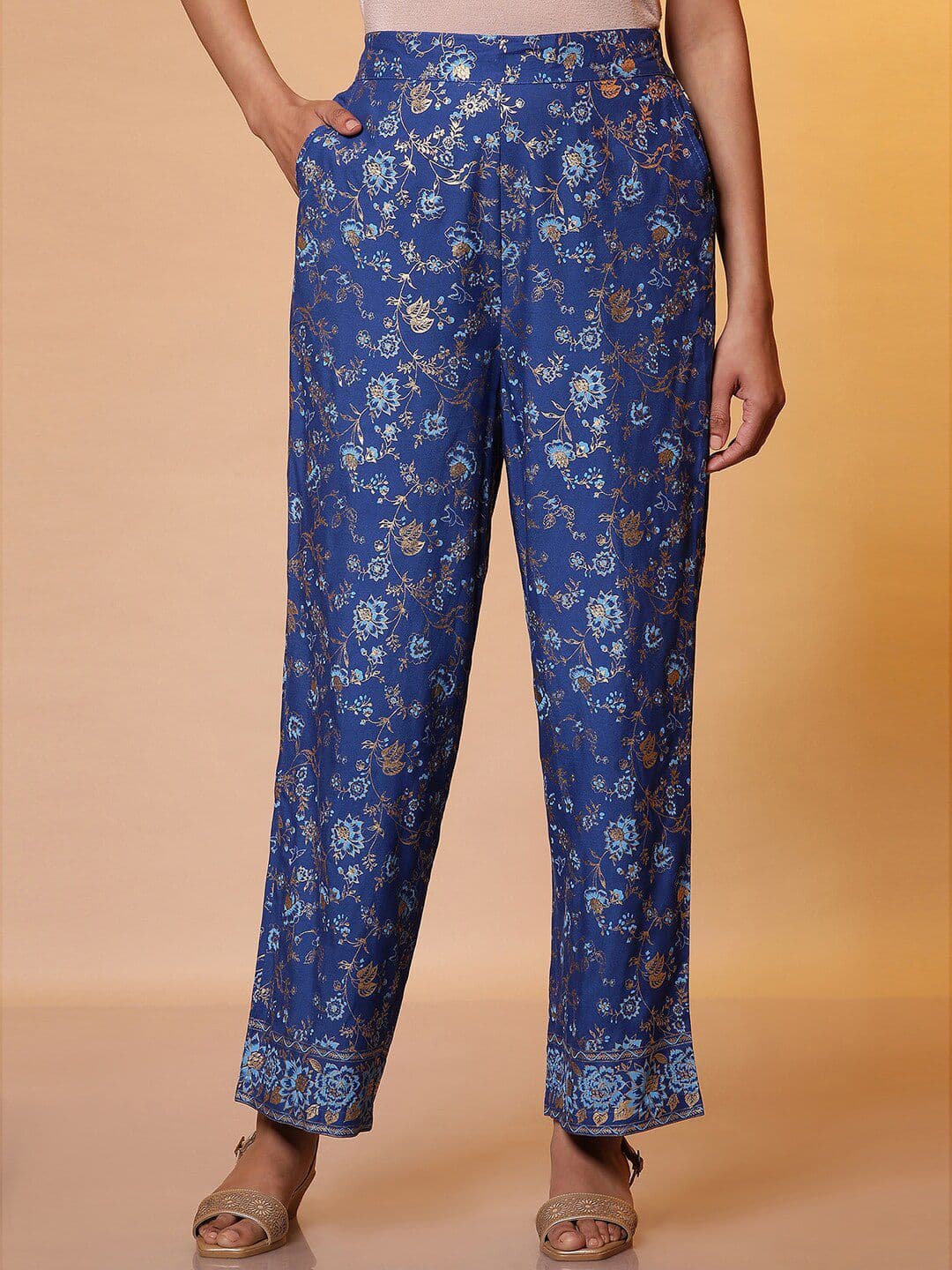 AURELIA Women Floral Printed Ethnic Palazzos - view 1