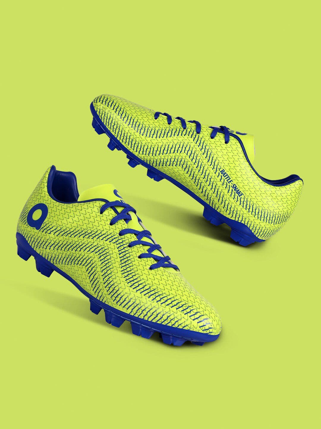 Aivin Men Sulphur Green Rattle Snake Football Shoes - view 1