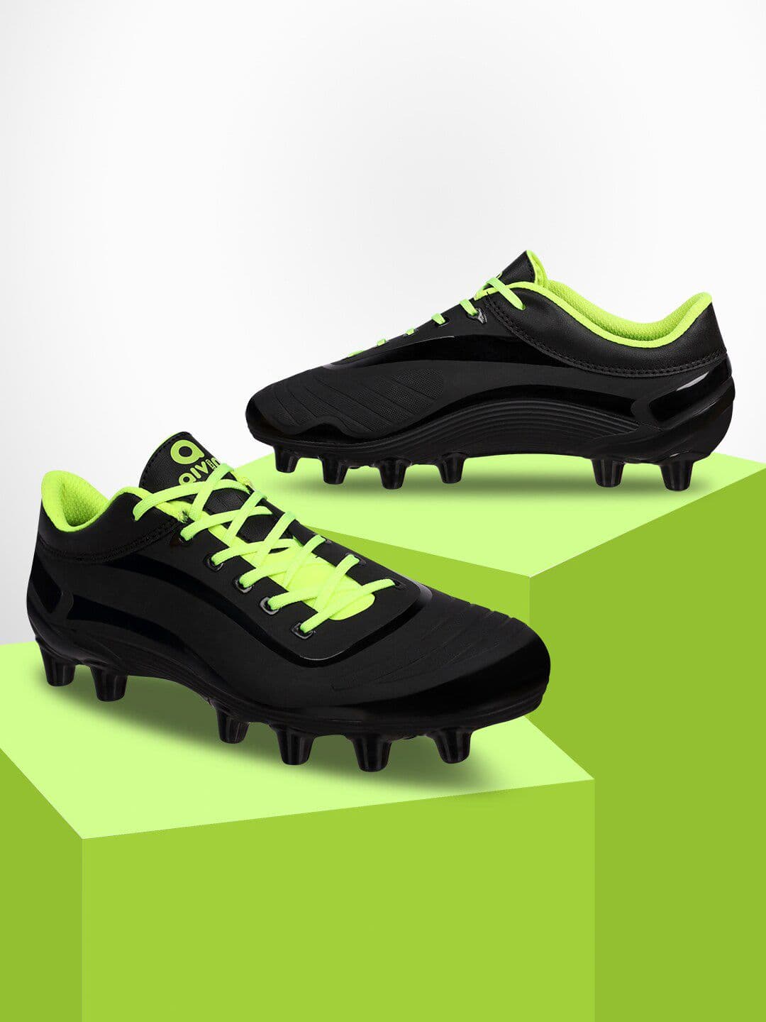 Aivin Men Black & Green First Strike Football Shoes - view 1