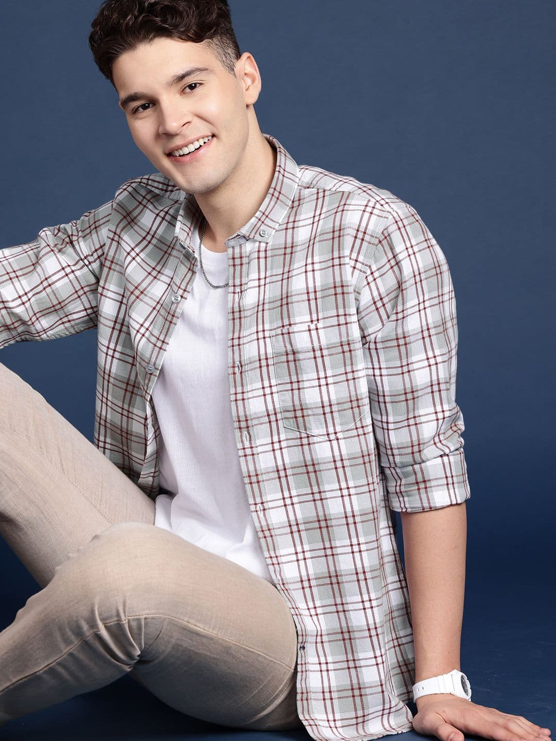Mast & Harbour Men Standard Checked Casual Shirt - view 1