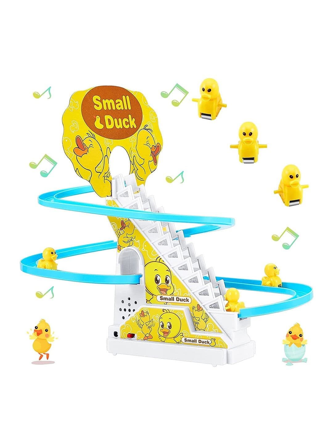 ADKD Kids Musical Duck Track Slide & Climb Stairs Toys With 3 Duck - view 1
