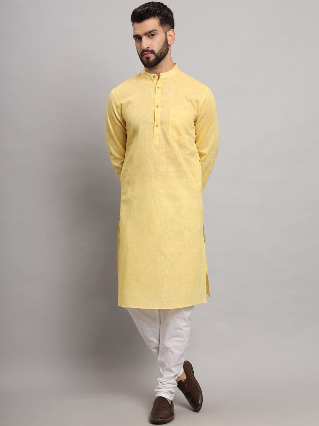 Latest Chikan Garments Mandarin Collar Long Sleeves Straight Kurta - view 1