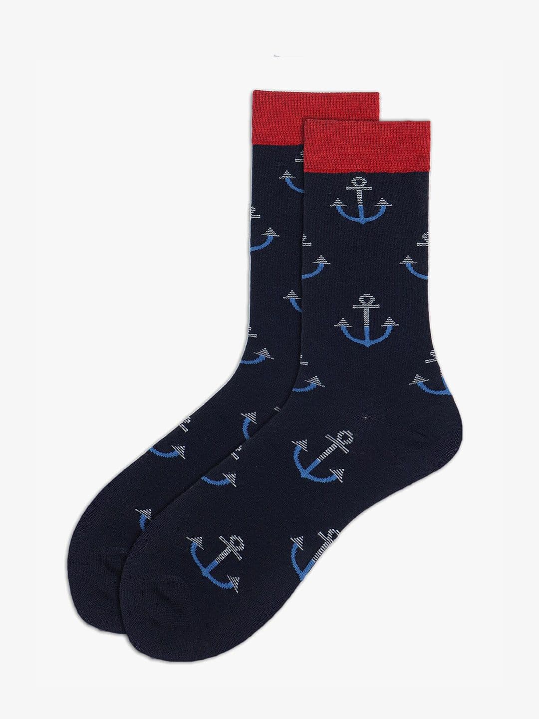 Soxytoes Men Patterned Anti Slip Grip Cotton Calf-Length Socks - view 1