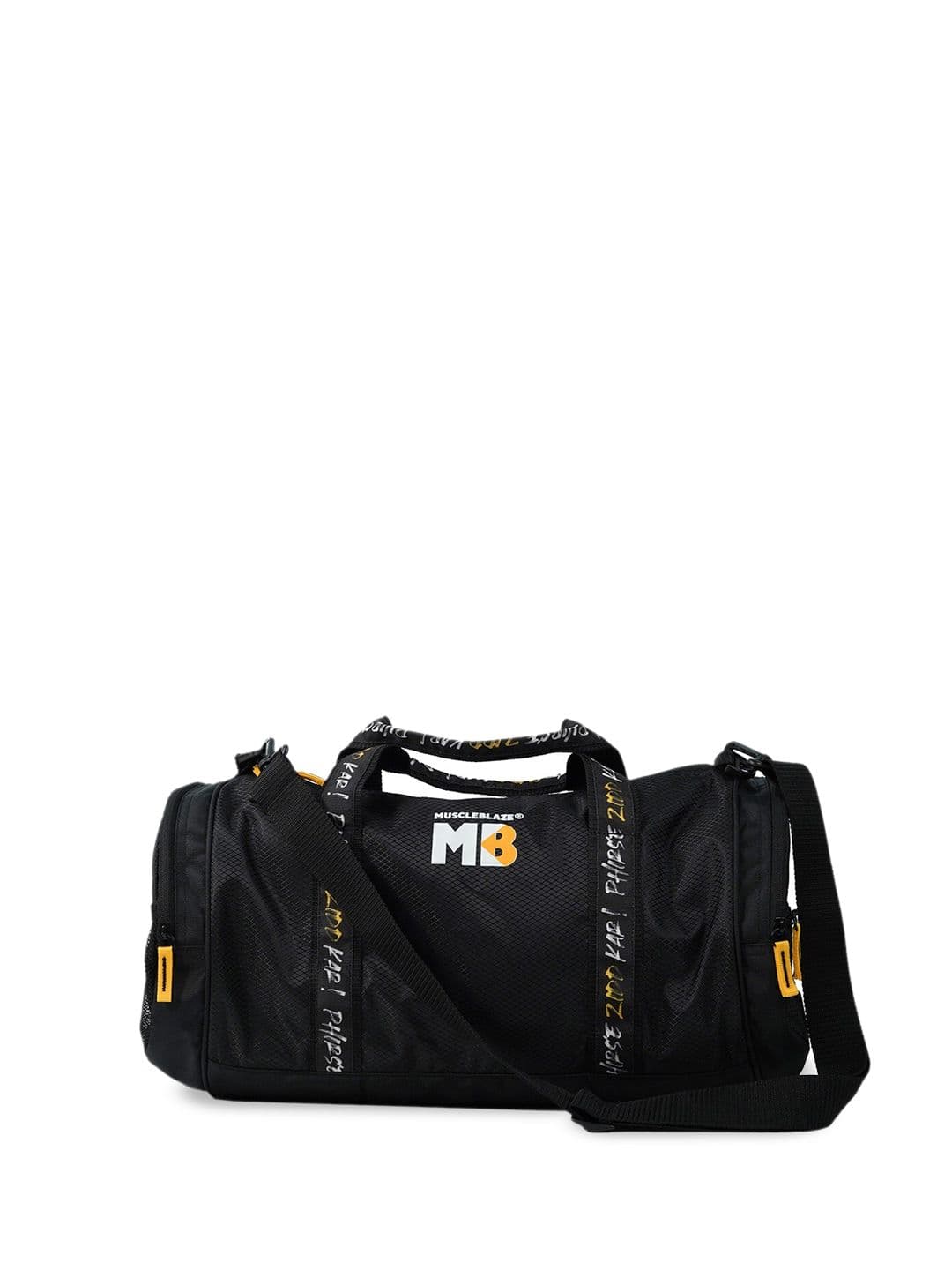 MuscleBlaze Unisex Typography Printed Duffel Bag