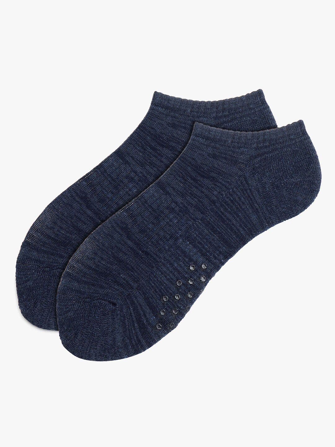 Soxytoes Unisex Solid Cotton Soft Padded Gripper Shoe Liner Socks - view 1